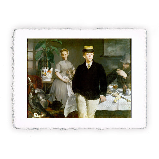 Stampa di Édouard Manet - Il pranzo nello studio - 1868