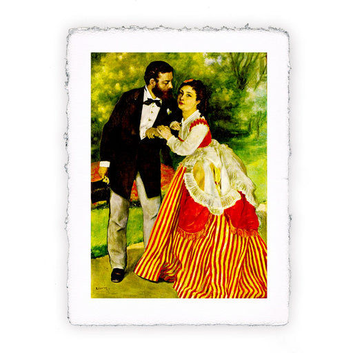 Stampa di Pierre-Auguste Renoir - I coniugi Sisley - 1868