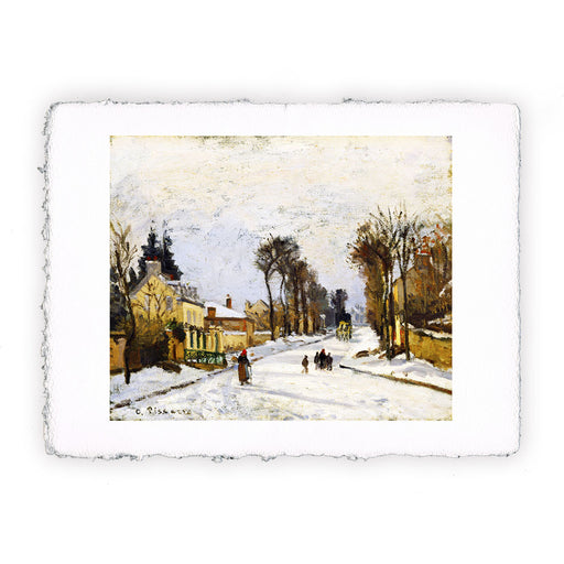 Stampa di Camille Pissarro - Strada per Versailles a Louveciennes - 1869