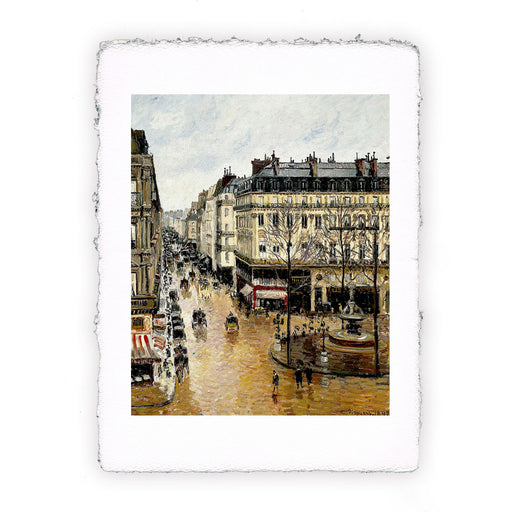 Stampa di Camille Pissarro - Rue Saint Honoré, nel pomeriggio. Effetto pioggia - 1870
