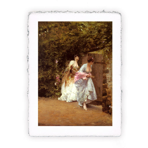Stampa di Giuseppe de Nittis - Di ritorno dal ballo - 1870