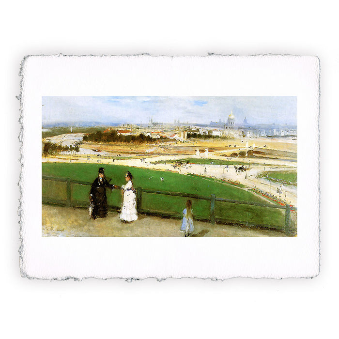 Stampa di Berthe Morisot - Veduta di Parigi dal Trocadero - 1871-1872