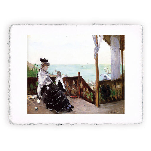 Stampa di Berthe Morisot - In una villa al mare - 1874