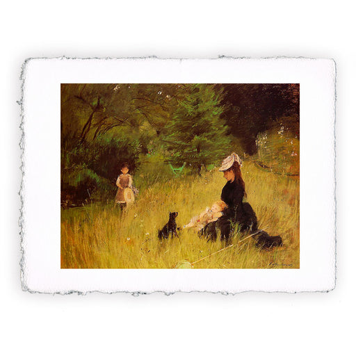 Stampa di Berthe Morisot - Nel parco - 1874