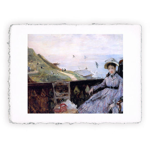 Stampa di Berthe Morisot - Sulla terrazza - 1874