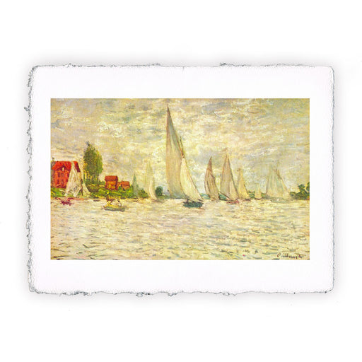 Stampa di Claude Monet - Le barche. Regate ad Argenteuil - 1874