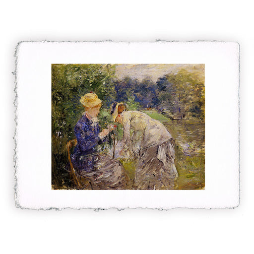 Stampa di Berthe Morisot - Al Bois de Boulogne - 1879