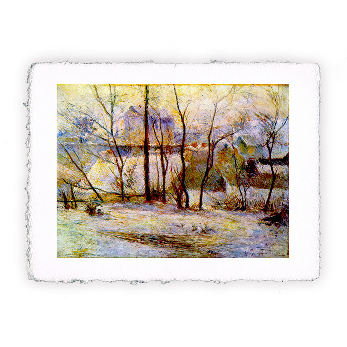 Stampa di Paul Gauguin - La neve a Vaugirard - 1879