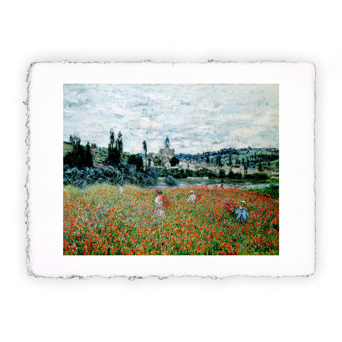 Stampa di Claude Monet - Campo di papaveri vicino a Vétheuil - 1879