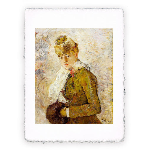 Stampa di Berthe Morisot - Inverno (donna con manicotto) - 1880