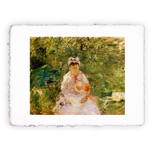 Stampa di Berthe Morisot - La balia Angele che allatta Julie Manet - 1880