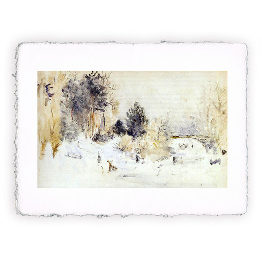 Stampa di Berthe Morisot - Paesaggio nevoso - 1880