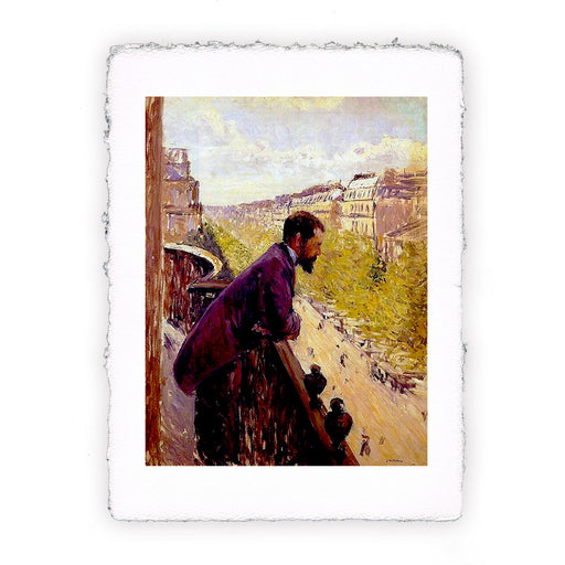 Stampa di Gustave Caillebotte - Uomo al balcone - 1880