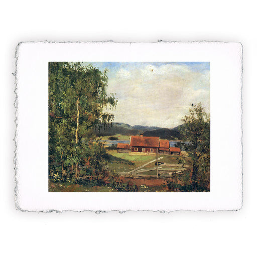 Stampa di Edvard Munch - Paesaggio. Maridalen di Oslo - 1881