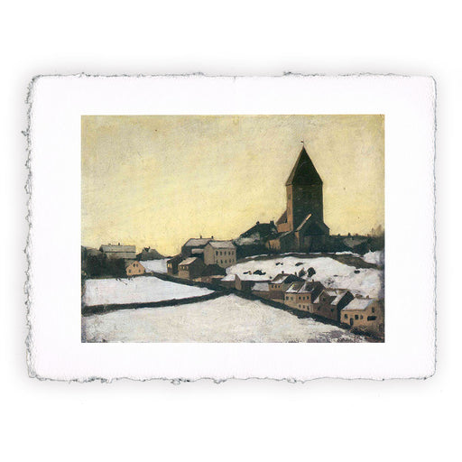 Stampa di Edvard Munch - Vecchia chiesa di Aker - 1881