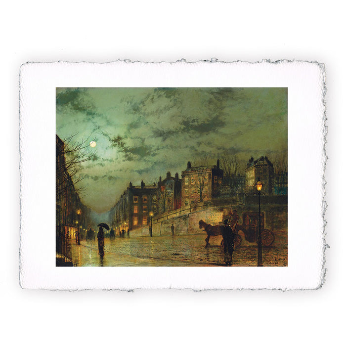 Stampa di John Atkinson Grimshaw - Hampstead Hill guardando verso Heath Street - 1881