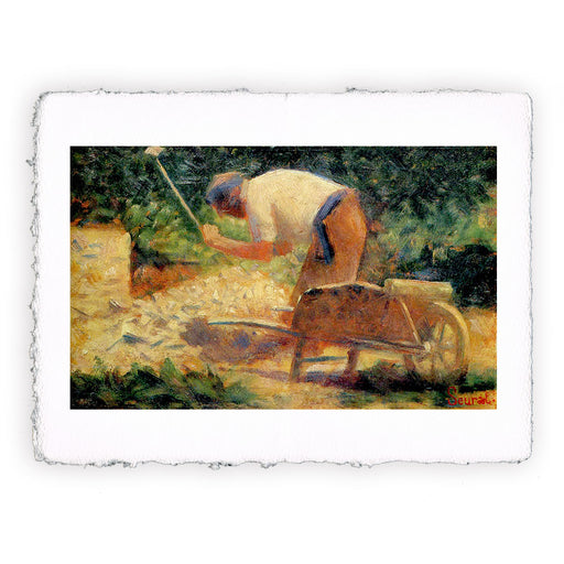 Stampa di Georges Seurat - Spaccapietre e carriola. Le Raincy - 1883