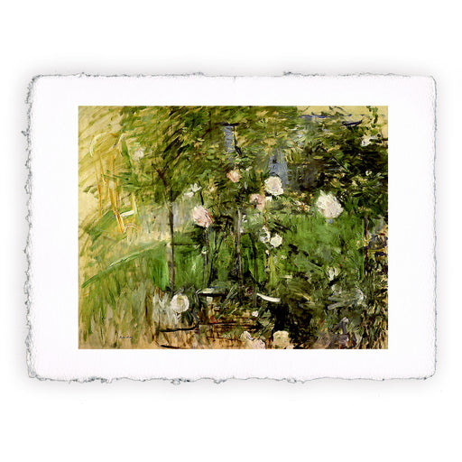 Stampa di Berthe Morisot - Un angolo del roseto - 1884