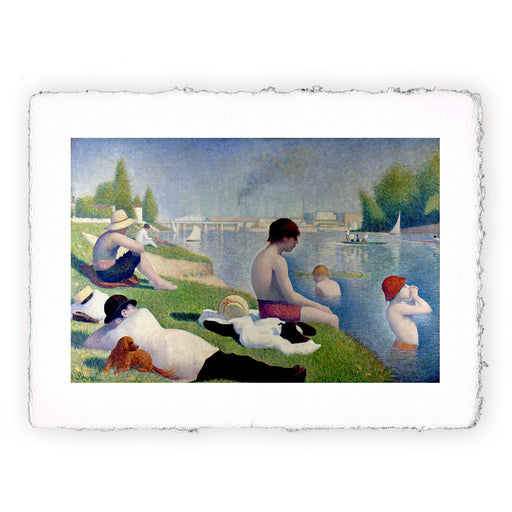 Stampa di Georges Seurat - Bagnanti a Asnières - 1884