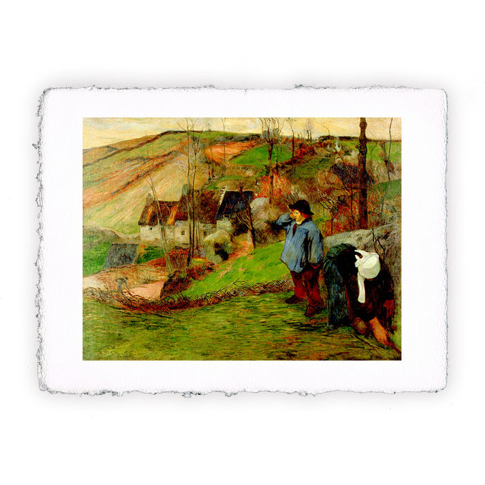Stampa di Paul Gauguin - Piccolo pastore bretone o Inverno a Pont Aven - 1884