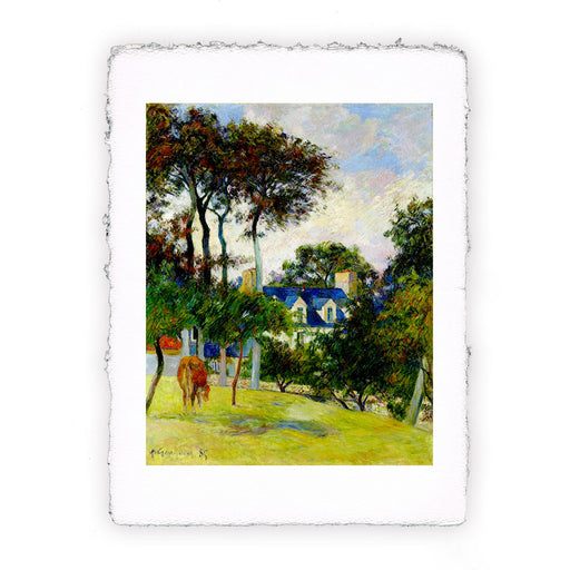 Stampa di Paul Gauguin - La casa bianca o Il castello dell'Inglese - 1885