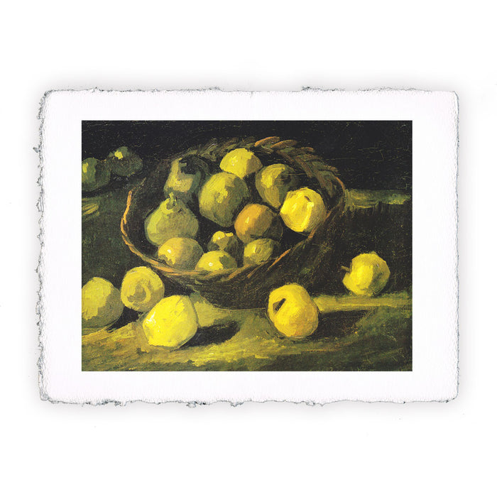 Stampa di Vincent van Gogh - Cesto con mele - 1885