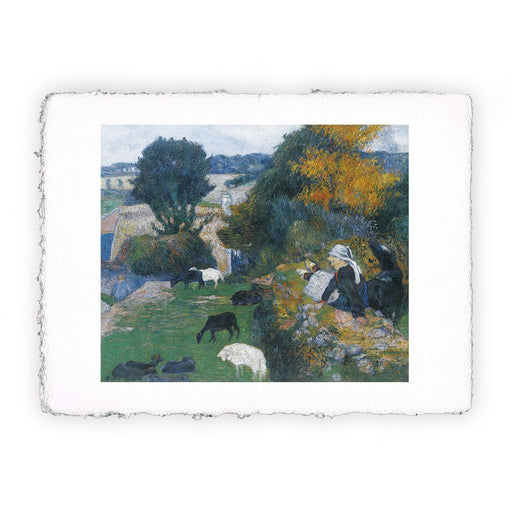 Stampa di Paul Gauguin - La pastorella bretone - 1886