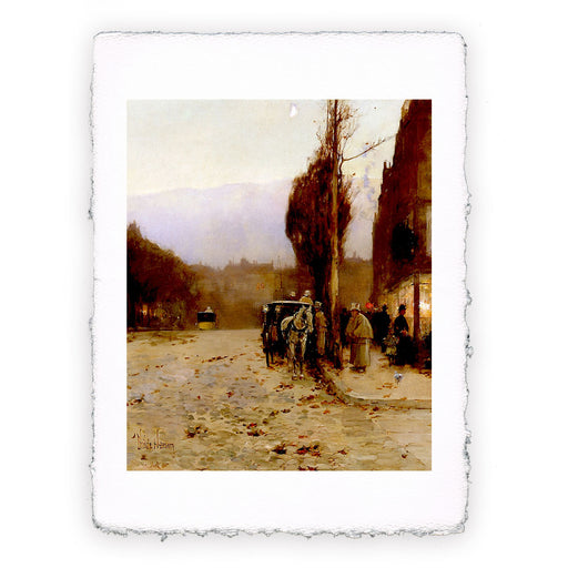 Stampa di Childe Hassam - Parigi al crepuscolo - 1887