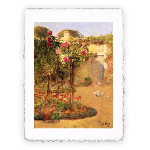 Stampa di Childe Hassam - Il giardino di rose - 1888