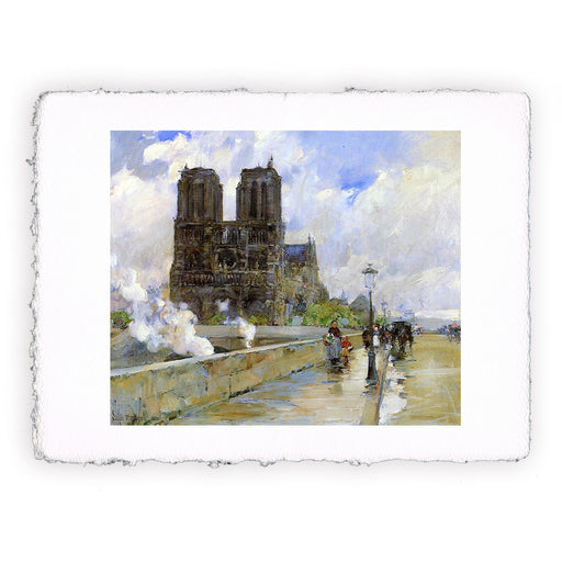 Stampa di Childe Hassam - La cattedrale di Notre Dame Parigi - 1888