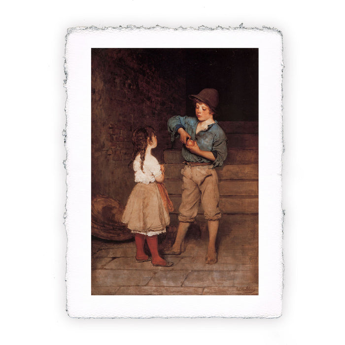 Stampa di Eugene de Blaas - Due bambini - 1888