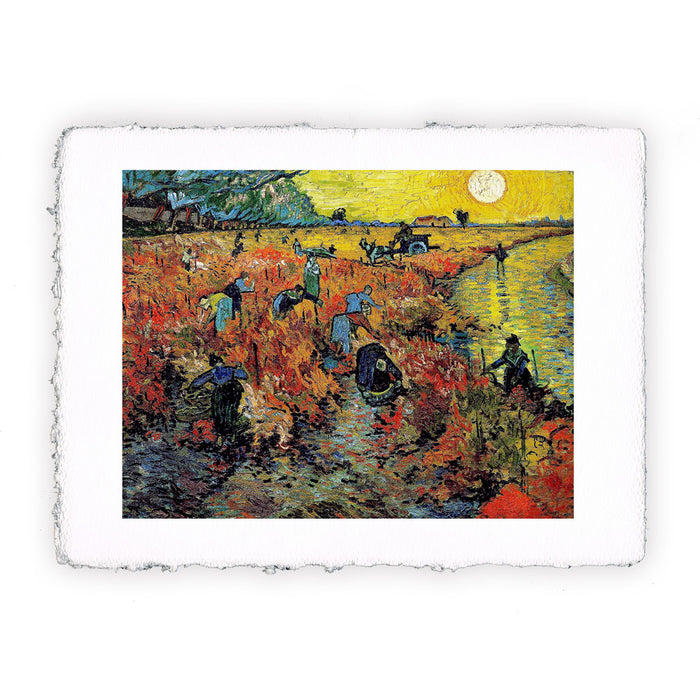 Stampa Pitteikon di Vincent van Gogh - Vigneto rosso del 1889