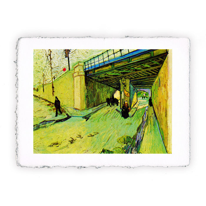 Stampa di Vincent van Gogh Ponte ferroviario su Avenue Montmajour, Arles del 1888