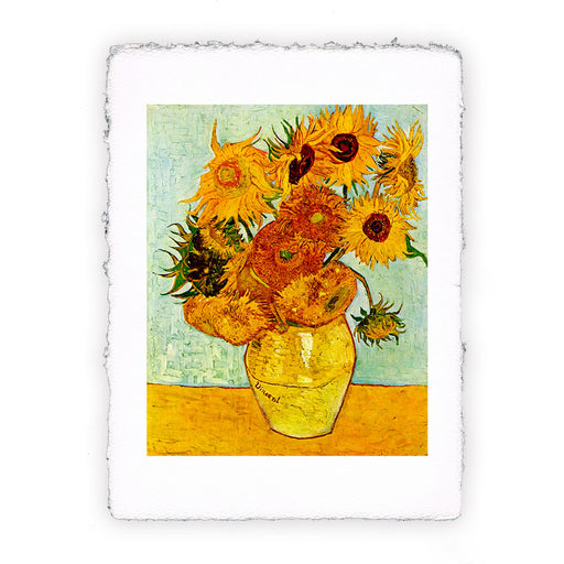Stampa di Vincent van Gogh - Natura morta vaso con 12 girasoli - 1888