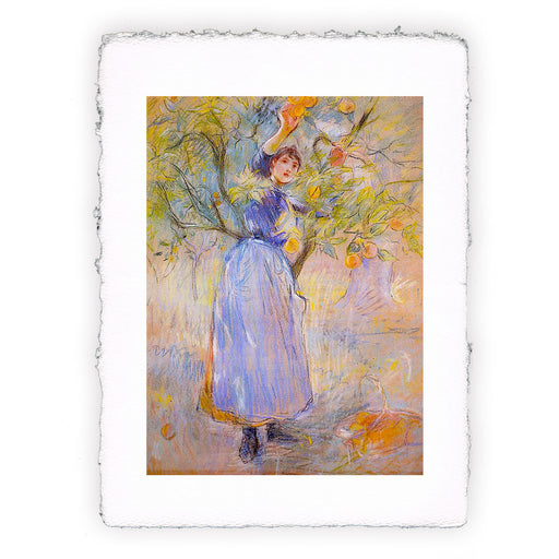 Stampa di Berthe Morisot - La raccoglitrice di arance - 1889