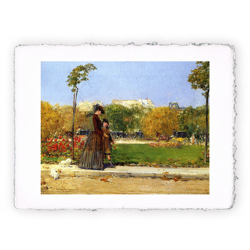 Stampa di Childe Hassam - Nel parco Parigi I - 1889