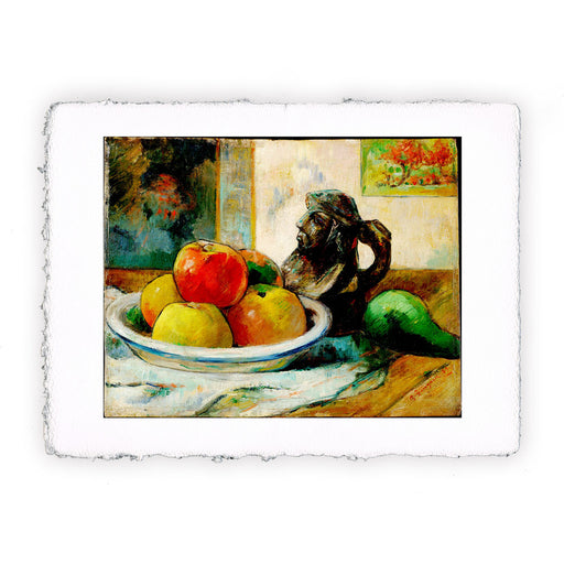 Stampa di Paul Gauguin - Natura morta con mele, pere e ceramica - 1889