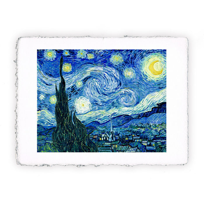 Stampa Pitteikon di Vincent van Gogh - Notte stellata - 1889