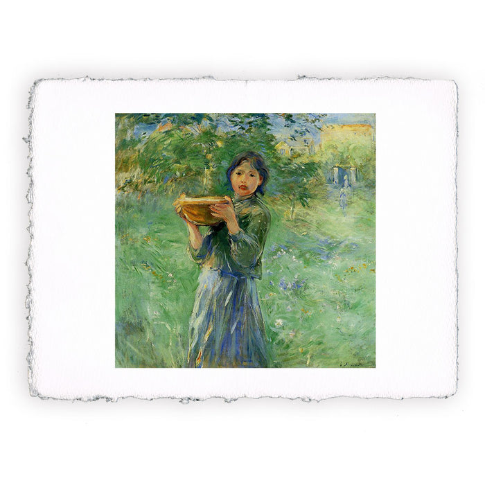 Stampa di Berthe Morisot - La scodella di latte - 1890
