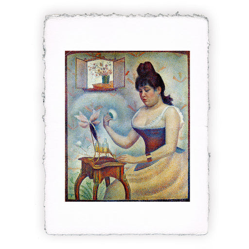 Stampa di Georges Seurat - Giovane donna che si incipria - 1890