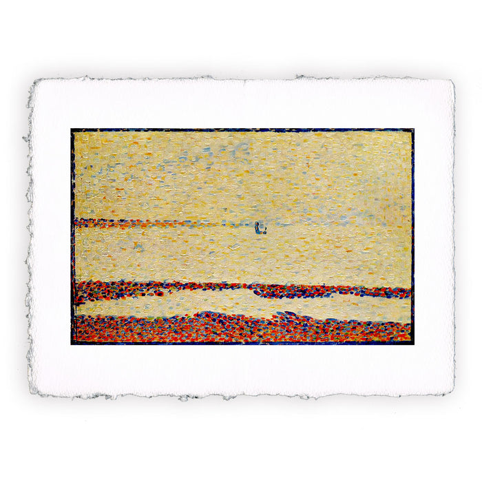 Stampa di Georges Seurat - Spiaggia a Gravelines - 1890