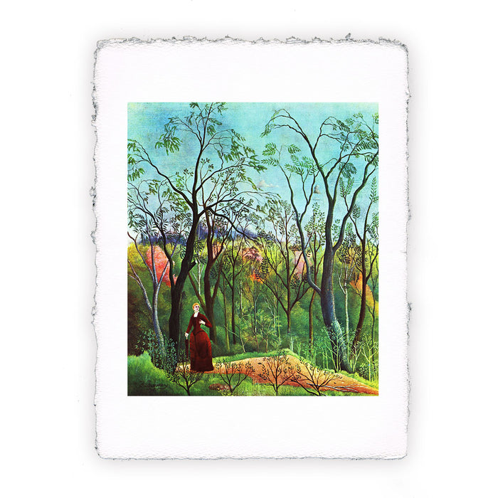 Stampa di Henri Rousseau - Passeggiata nella foresta - 1886-1890