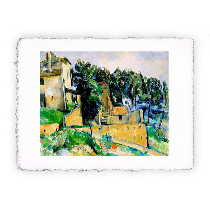 Stampa di Paul Cézanne - La casa di Bellevue del 1890