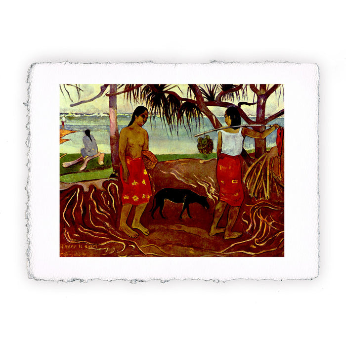 Stampa di Paul Gauguin - I Raro te Oviri. Sotto i pandani - 1891