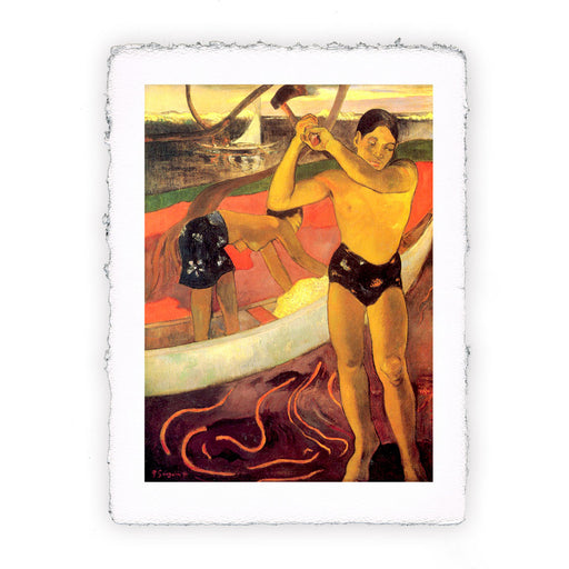 Stampa di Paul Gauguin - L'uomo con l'ascia - 1891