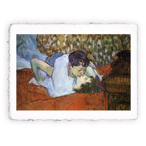 Stampa di Henri de Toulouse-Lautrec - Il bacio - 1892