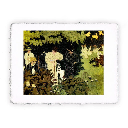Stampa di Pierre Bonnard - Crepuscolo o Un giro di croquet - 1892