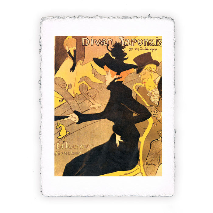 Stampa di Henri de Toulouse-Lautrec - Il divano giapponese (affiche) - 1893