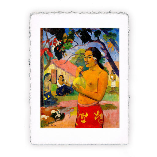 Stampa di Paul Gauguin - Donna tahitiana con frutta - 1893
