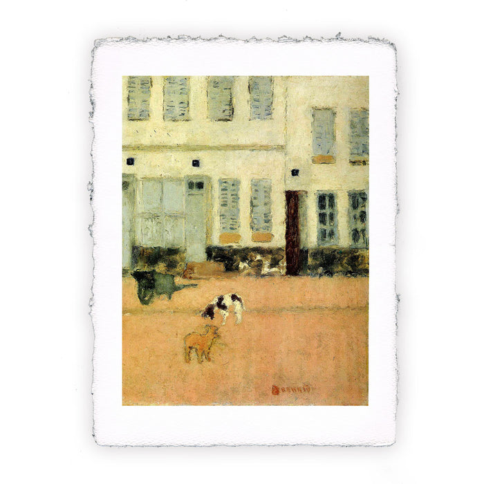 Stampa di Pierre Bonnard - Strada in Eragny sur Oise o Cani in Eragny - 1893